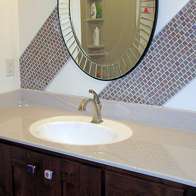 recessed oval lavatory sink